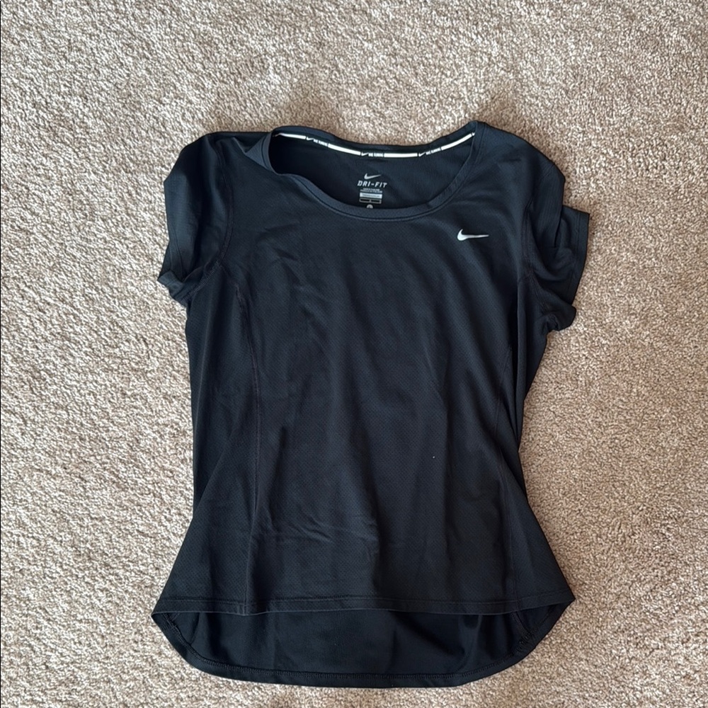 Nike Black Fitted running shirt